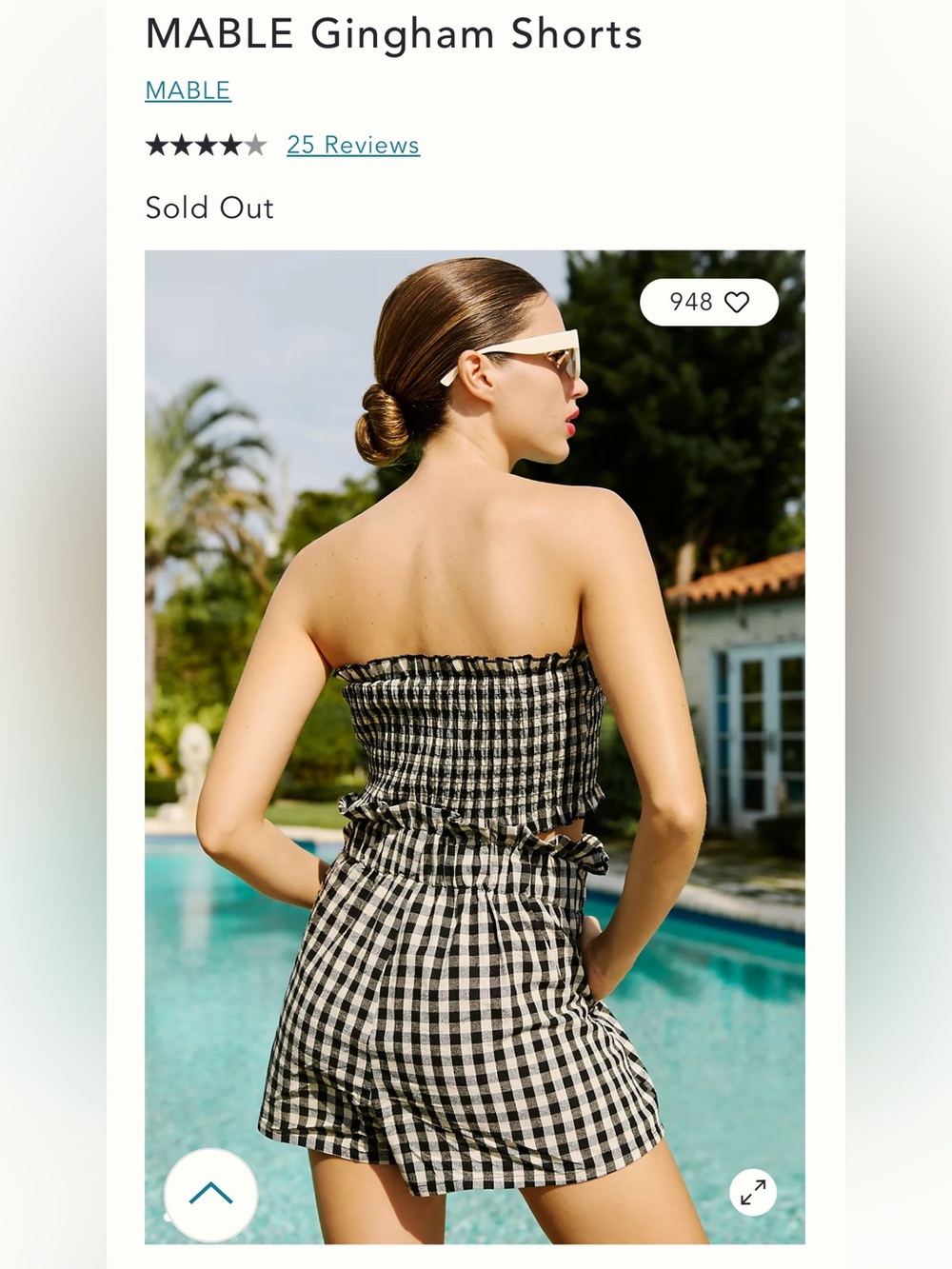 Anthropology Brand Gingham Shorts